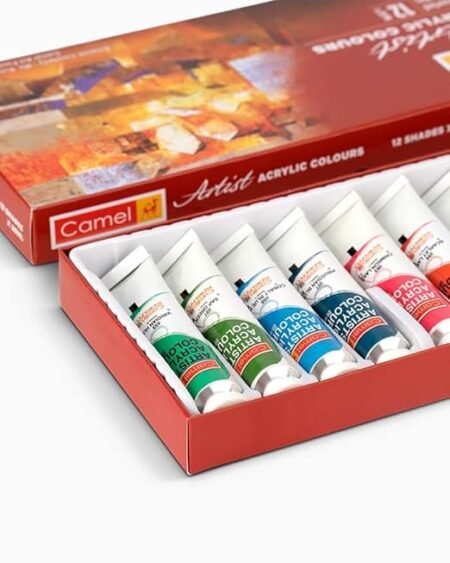 Camlin Artist Acrylic Colours | 12 Shades | 9 Ml, 20 Ml & 40 Ml Tubes