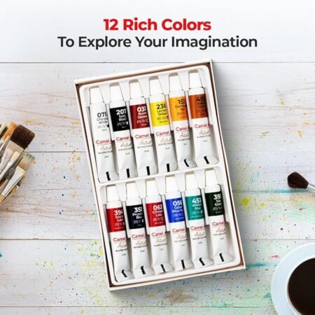 Camlin Artist Water Color Tubes | 12 Shades | 5 Ml & 20 Ml